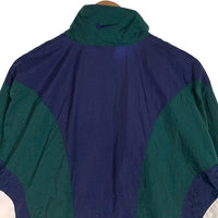 NIKE ナイキ ナイロン トラックジャケット ネイビー グリーン ホワイト 台湾製 Size M 福生店