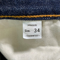 TROPHY CLOTHING トロフィークロージング W Knee Standard Dirt Denim ダブルニー スタンダードダートデニムパンツ インディゴ Lot 1606 Size 34 福生店