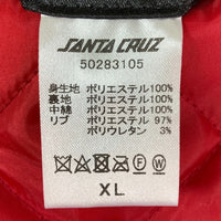 SANTA CRUZ サンタクルーズ DRESSEN ドレッセン ローズ刺繍 スタジアムジャンパー ブラック sizeXL 瑞穂店