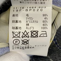 BEAMS+ ビームスプラス ウール ナイロン 3B テーラードジャケット グレー 19F-BP020 Size M 福生店