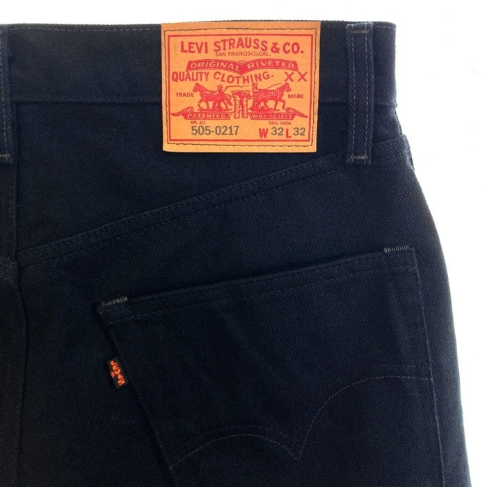 LEVI'S 505 ブラックデニム W30 L32　67505-0217 LEVI'S® VINTAGE CLOTHING 1967 505™ ジーンズ ORGANIC リジッド