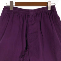 80's STUSSY ステューシー コットン イージーショーツ ハーフパンツ パープル USA製 Size XL 福生店