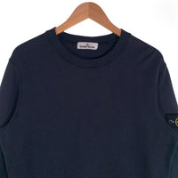 STONE ISLAND ストーンアイランド Cotton Round Neck Long Sleeves ワッペンパッチ スウェットトレーナー ブラック 731563020 Size M 福生店