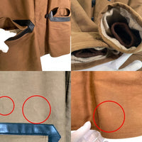 AtLast&Co. アットラスト FIELD COAT フィールドコート ショールカラー ボア ダブル ジャケット ブラウン Lot614 Size 40 福生店