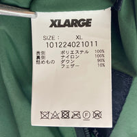 XLARGE エクストララージ 101224021011 リバーシブル ダウンジャケット グリーンxブラック sizeXL 瑞穂店