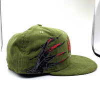 NEW ERA ニューエラ A NIGHTMARE on Elm Street エルム街の悪夢 59FIFTY ベースボールキャップ コーデュロイ モスグリーン Size 7 1/2 (59.6cm) 福生店