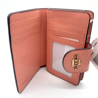 COACH コーチ C9934 二つ折り財布 PVCレザー ピンク 花 福生店