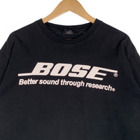 00's BOSE ボーズ ロゴ 両面プリント Tシャツ ブラック Size L 福生店