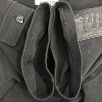 AVIREX アヴィレックス 783-5135606 50th Anniversary LEATHER PATCHED FATIGUE T-SHIRT レザーパッチ ファティーグ Tシャツ ブラック sizeF 瑞穂店