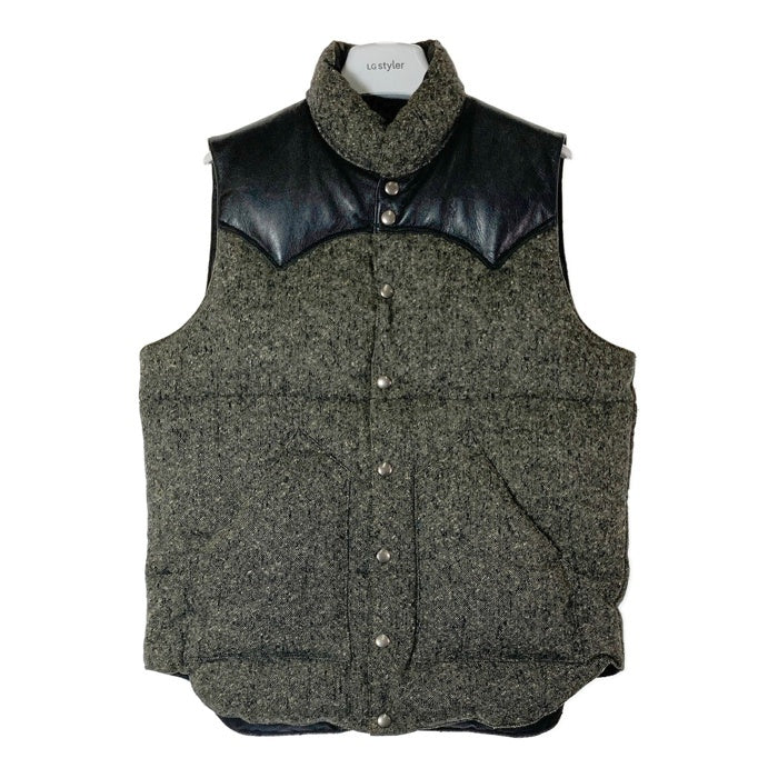 Rocky Mountain Featherbed ロッキーマウンテン フェザーベッド 450-462-04 CHRISTY VEST ダウンベスト  ツィード グレー size40 瑞穂店