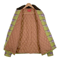 SUPREME シュプリーム 21AW Faux Fur Collar Flannel Shirt フェイクファーカラー フランネルシャツ グリーン 中綿 Size M 福生店