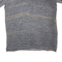 COMME des GARCONS HOMME DEUX コムデギャルソンオムドゥ DN-N001 AD2014 マルチカラーボーダー 切替 Vネック ウール セーター グレー sizeS 瑞穂店