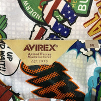 AVIREX アヴィレックス 6125123 NAVALCOMIC アメコミ アロハシャツ ホワイト sizeM 瑞穂店