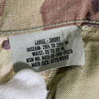 U.S.ARMY 米陸軍 アーミー コンバット トラウザー カーゴパンツ カモフラージュ 8415-01-598-9529 Size L-S 福生店