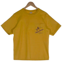 Dagda Leathers ダグダレザーズ プリント ポケットTシャツ 袖刺繡 マスタード 旧マッコイ 滝沢氏 1 Size M 福生店