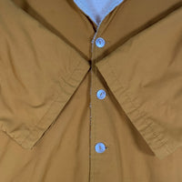 60-70's SUN-DEK of Hawaii コットン ビーチシャツ 半袖 開襟 内パイル地 オレンジ USA製 Size L 福生店