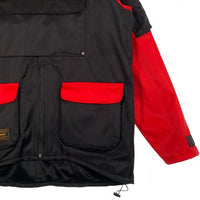glamb グラム Cameraman mountain parka カメラマン マウンテンパーカー ジップアップジャケット ブラック レッド GB0120/JKT15 Size 3 福生店