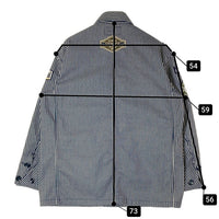 AVIREX アヴィレックス 783-3152010 ANTIFOULING COVERALL JACKET アンチフォーリングカバーオール ストライプ ネイビー sizeM 瑞穂店