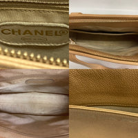 CHANEL シャネル キャビアスキン ロゴ ハンド トートバッグ ベージュ 瑞穂店
