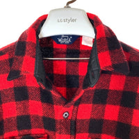 WOOLRICH ウールリッチ WPL6635 ウールネルシャツ USA製 チェック柄 長袖 レッド sizeL 瑞穂店