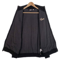 PUMA プーマ ベロア トラックスーツ ジャケット パンツ ブラック ロゴ刺繡 680016-01 Size M 福生店