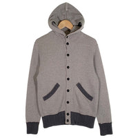 Dapper's ダッパーズ 裏起毛 ボタンフロント パーカー フーディー グレー Size 38 福生店