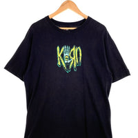 00's Korn コーン 両面プリント Tシャツ ブラック ハンド 2001コピーライト giantタグ Size L 相当 福生店