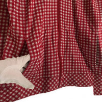 BURBERRY BLACK LABEL バーバリーブラックレーベル ジップアップ コットンパーカー チェック ホース刺繡 レッド BMV04-203-16 Size 3 福生店