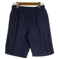 Needles ニードルズ Basketball Shorts -PE/R/C/S Fine Pattern バスケットボールショーツ ショートパンツ 総柄 ネイビー MR107 Size M 福生店