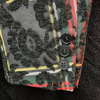 COMME des GARCONS HOMME PLUS コムデギャルソンオムプリュス PJ-C012 AD2012 フラワーレース チェック柄 コート ブラック sizeS 瑞穂店