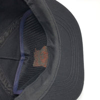 80's~ STUSSY ステューシー スカルボーン刺繡 5パネルキャップ ブラック オレンジ オールド 黒タグ 福生店