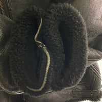 SCHOTT ショット 257S B-3 ムートン フライトジャケット ブラック size44※右袖ダメージあり 瑞穂店