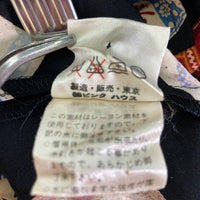 PINK HOUSE ピンクハウス プリント レーヨン 半袖シャツ ブラック size- 瑞穂店