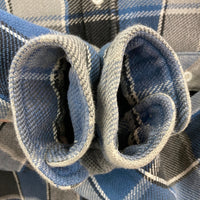 DUBBLE WORKS ダブルワークス チェック ヘビーネルシャツ ブルー×グレー size40 瑞穂店