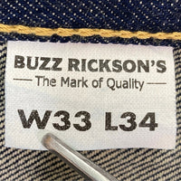 Buzz rickson’s バズリクソンズ BR43041 大戦モデル デニムパンツ インディゴ sizeW33 瑞穂店