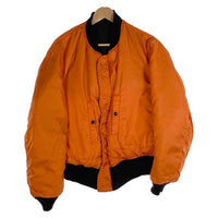 90's ALPHA アルファ MA-1 ナイロン フライトジャケット ブラック USA製 IDEAL Size XL 福生店