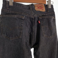 Levi's リーバイス 501-0658 ブラックデニムパンツ テーパード USA製 Size 29×36 福生店
