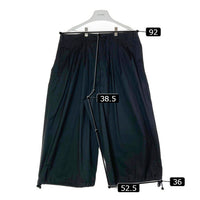 Yohji Yamamoto ヨウジヤマモト GA-P04-100 GroundY グラウンドワイ T/W Gabardine Balloon Pants TWギャバジン バルーン パンツ ブラック size3 瑞穂店