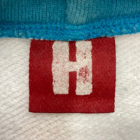 HYSTERIC GLAMOUR ヒステリックグラマー 2CF-4530 90's プリント バイカラーパーカー ホワイト×ブルー sizeFREE※首元汚れ有★ 瑞穂店