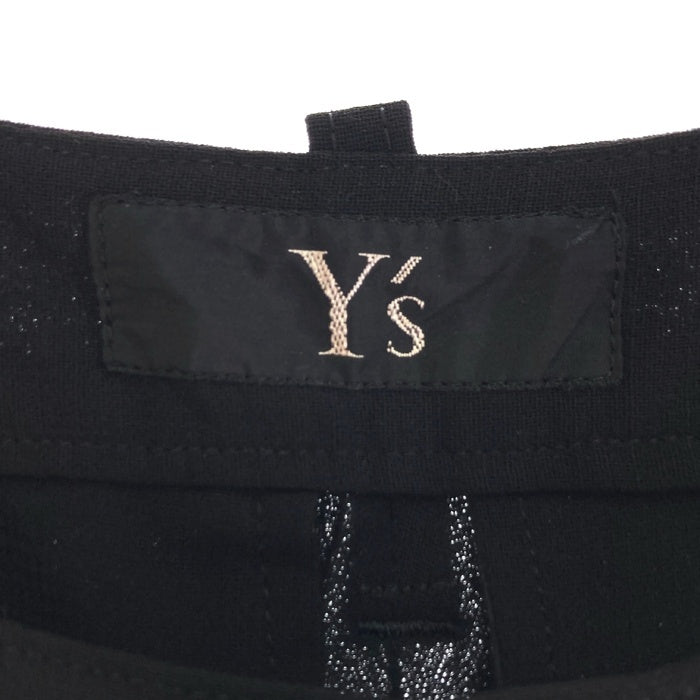 Y's ワイズ サスペンダー付き ウールパンツ ブラック size- 瑞穂