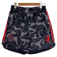 adidas アディダス BAPE ベイプ Dame 9 デイム9 メッシュショーツ ショートパンツ バスパン ブラック レッド JF1153 Size JP XL 福生店