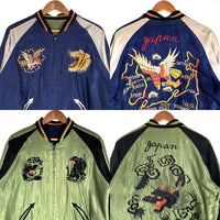 TAILOR TOYO テーラー東洋 SOUVENIR JACKET スーベニアジャケット スカジャン リバーシブル アセテート レーヨン ネイビー グリーン TT13608 Size M 福生店
