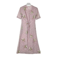 KANEKO ISAO カネコイサオ 花柄ロングワンピース パープル size- 瑞穂店