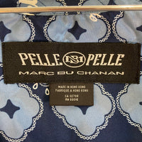 PELLE PELLE ペレペレ 総柄 半袖シャツ ブルー sizeXL 瑞穂店