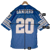 REEBOK リーボック Detroit Lions デトロイト ライオンズ 半袖 ゲームシャツ ライトブルー Size M 福生店