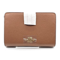 COACH コーチ 53436 ミディアム コーナー ジップ ウォレット 二つ折り財布 ブラウン 福生店
