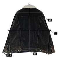 LEVI'S リーバイス PC9-A5784-0012 コーデュロイシェルパトラッカージャケット ブラック sizeXL※全体的に焼けあり 瑞穂店