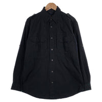 WOOLRICH ウールリッチ ELITE SERIES TACTICAL タクティカルシャツ ブラック 裏地メッシュ エポーレット Size M 福生店