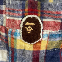 A BATHING APE ア ベイシングエイプ BD チェック 半袖シャツ マルチカラー sizeM 瑞穂店