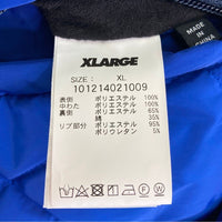 X-LARGE エクストララージ 101214021009 21AW REVERSIBLE QUILTED BOMBER JACKET リバーシブル キルティング ボンバージャケット ブルー sizeXL 瑞穂店